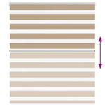 Zebrafüggönnyel homokbarna szövetszélesség 130,9 cm poliészter 5