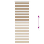 Zebrafüggönnyel homokbarna szövetszélesség 70,9 cm poliészter 5