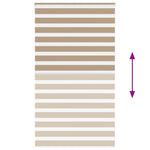 Zebrafüggönnyel homokbarna szövetszélesség 115,9 cm poliészter 5