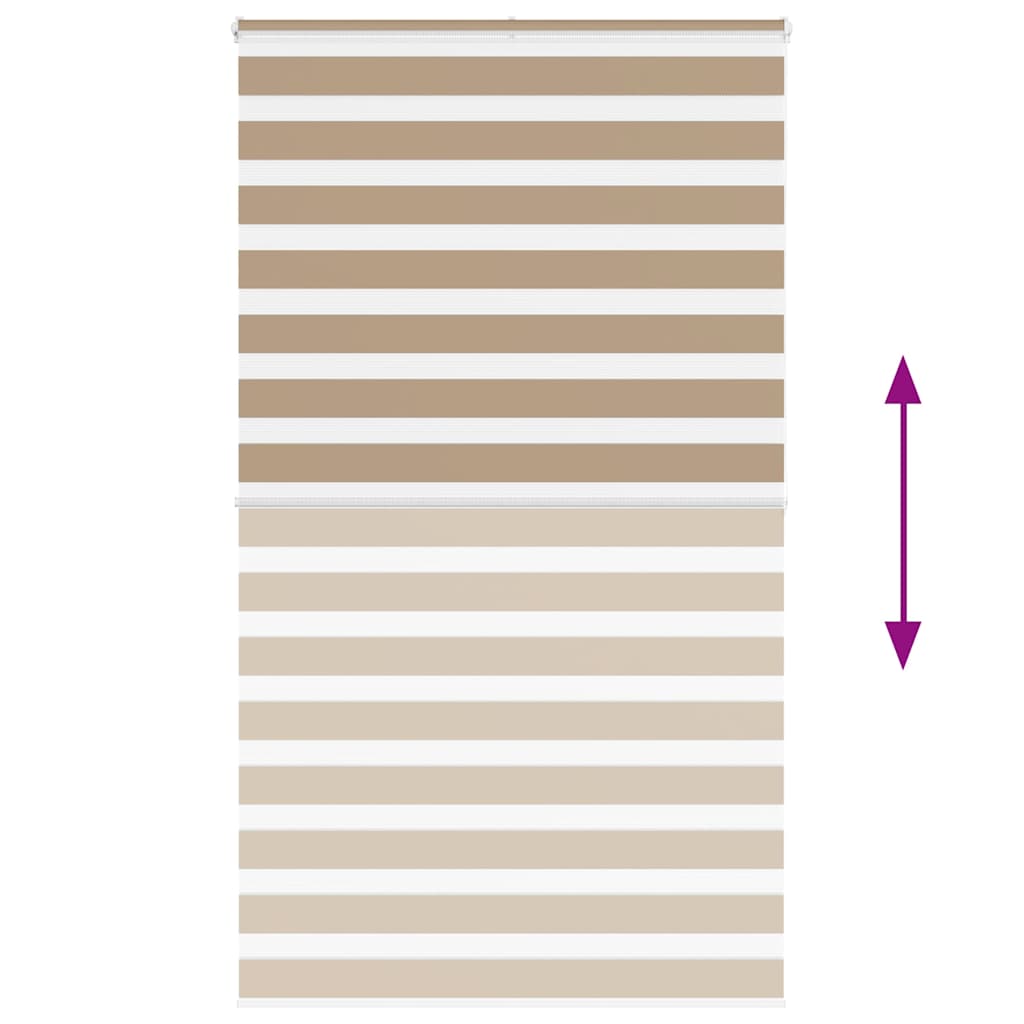 Zebrafüggönnyel homokbarna szövetszélesség 115,9 cm poliészter 5