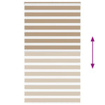 Zebrafüggönnyel homokbarna szövetszélesség 130,9 cm poliészter 5