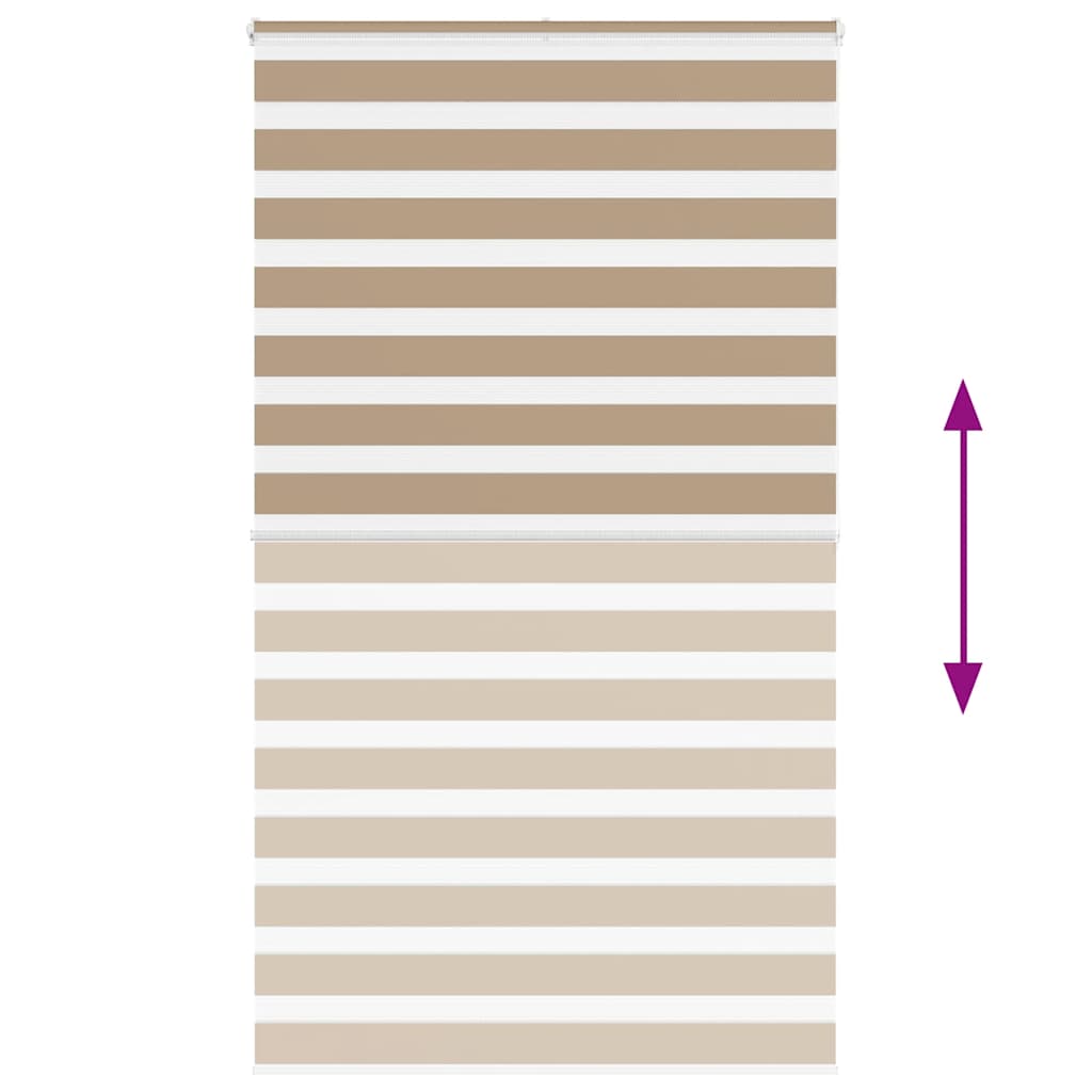 Zebrafüggönnyel homokbarna szövetszélesség 130,9 cm poliészter 5
