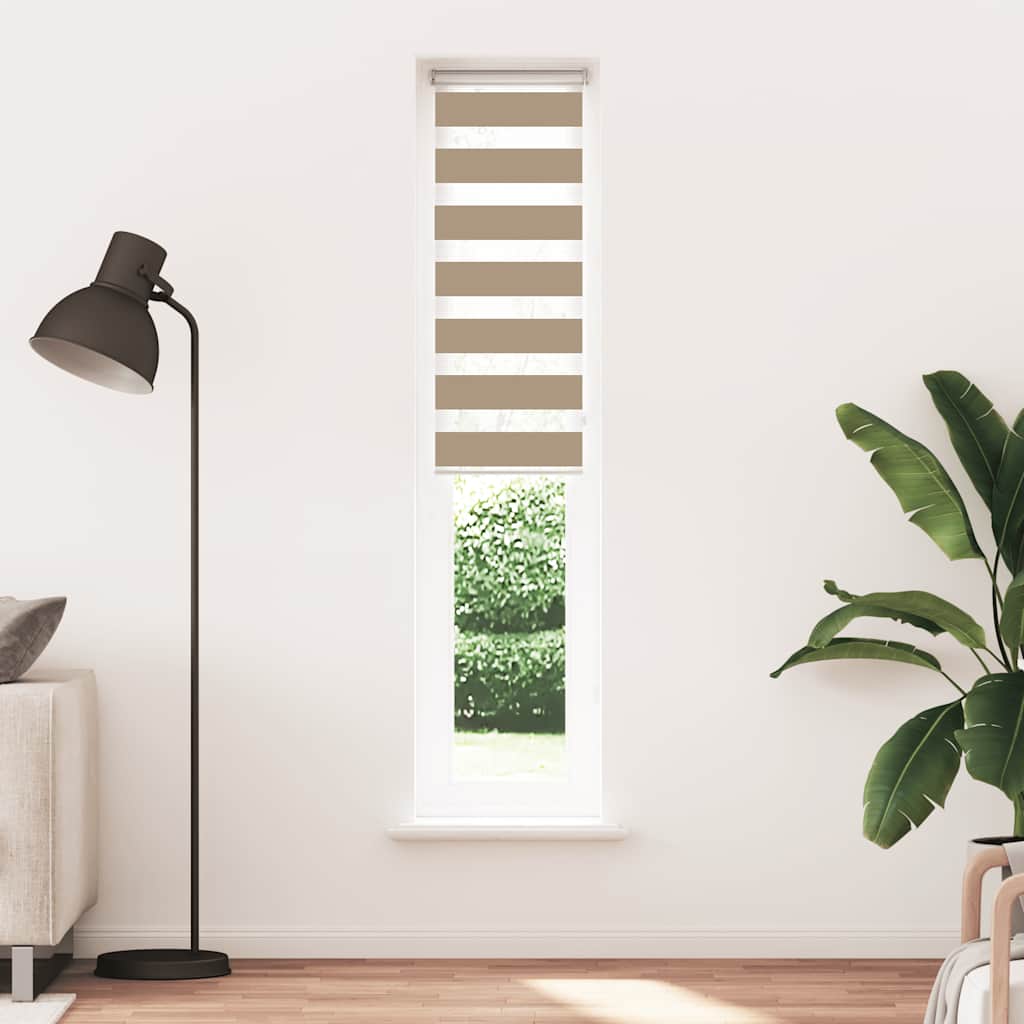 Zebrafüggönnyel homokbarna szövetszélesség 45,9 cm poliészter 2