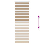 Zebrafüggönnyel homokbarna szövetszélesség 70,9 cm poliészter 5