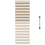 Zebrafüggönnyel homokbarna szövetszélesség 80,9 cm poliészter 5