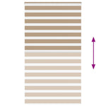 Zebrafüggönnyel homokbarna szövetszélesség 120,9 cm poliészter 5