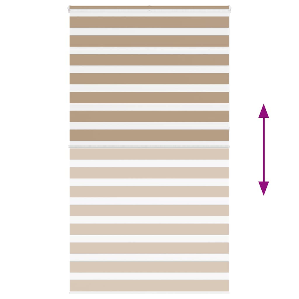 Zebrafüggönnyel homokbarna szövetszélesség 120,9 cm poliészter 5