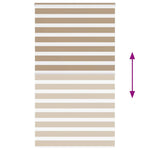 Zebrafüggönnyel homokbarna szövetszélesség 130,9 cm poliészter 5