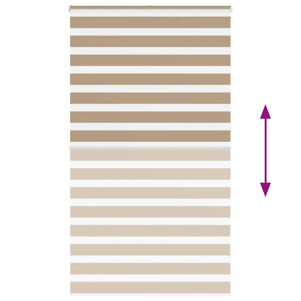 Zebrafüggönnyel homokbarna szövetszélesség 130,9 cm poliészter 5