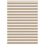 Zebrafüggönnyel homokbarna szövetszélesség 150,9 cm poliészter