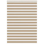 Zebrafüggönnyel homokbarna szövetszélesség 160,9 cm poliészter