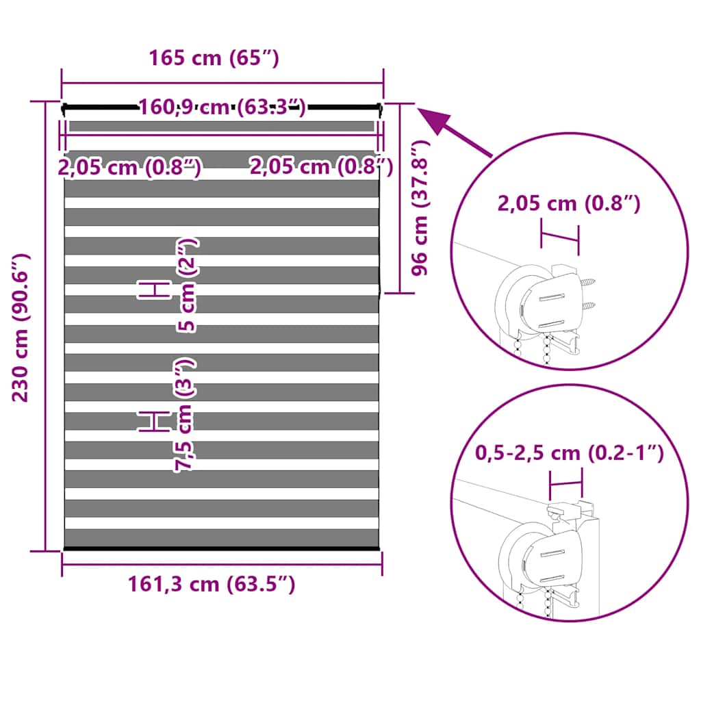 Zebrafüggönnyel homokbarna szövetszélesség 160,9 cm poliészter 16