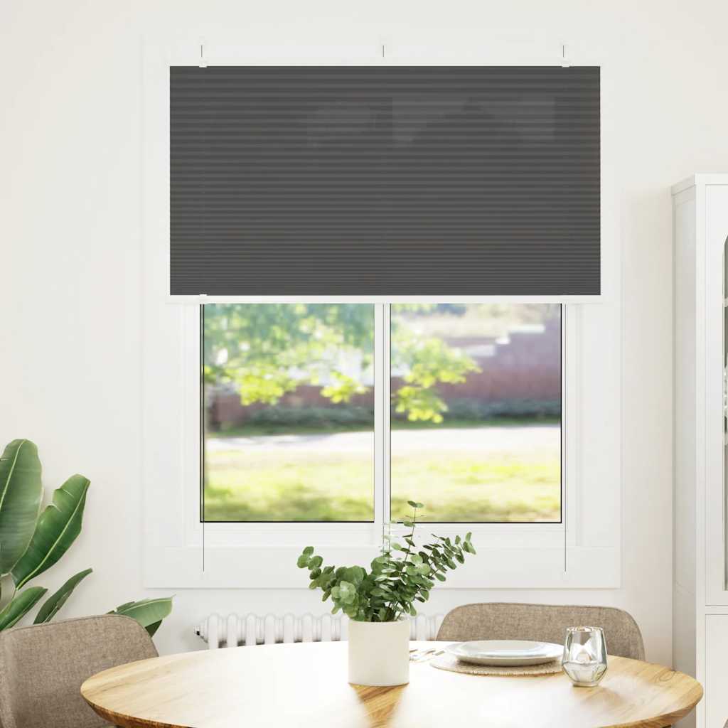 Pliszírozott redőny fekete 105x100 cm szövetszélesség 104,4 cm 2