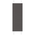 Pliszírozott redőny fekete 40x150 cm szövetszélesség 39,4 cm