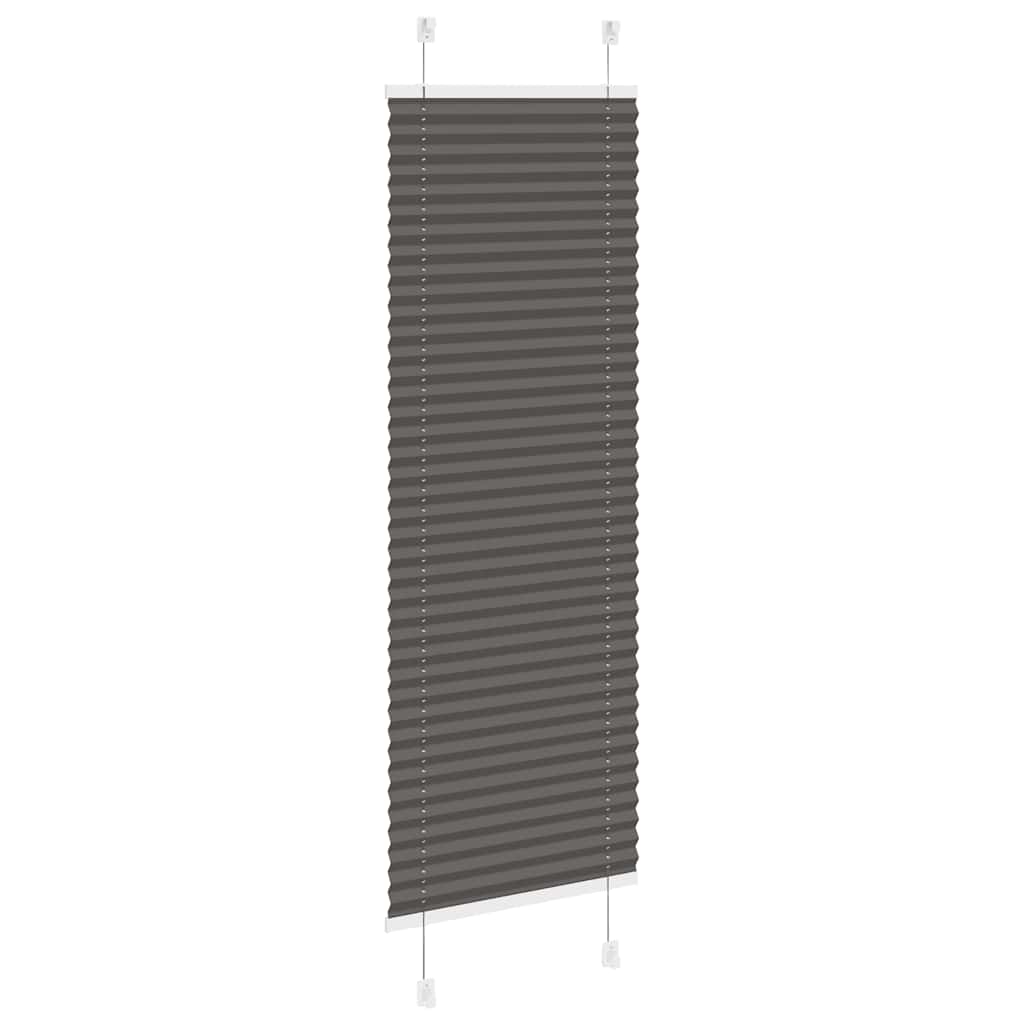 Pliszírozott redőny fekete 40x150 cm szövetszélesség 39,4 cm 4