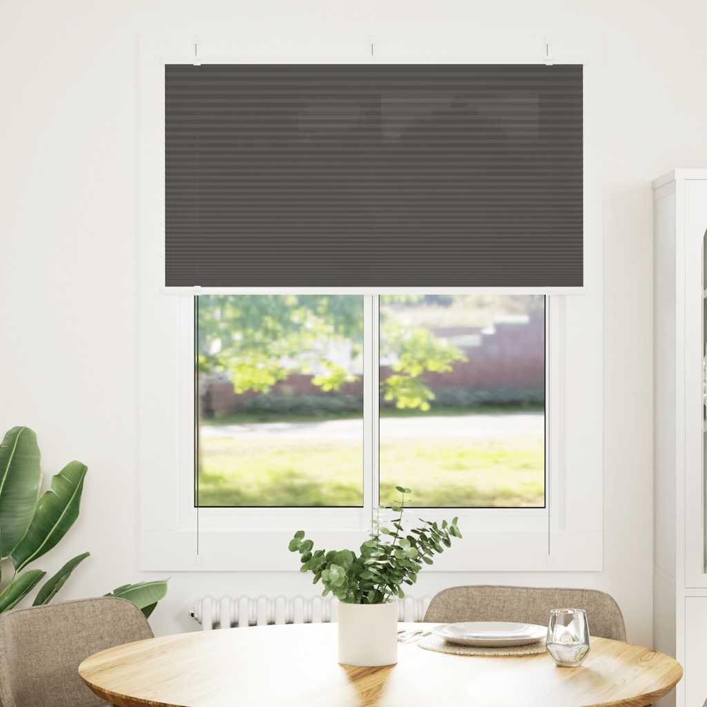 Pliszírozott redőny fekete 105x150 cm szövetszélesség 104,4 cm 2
