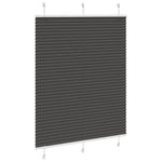 Pliszírozott redőny fekete 105x150 cm szövetszélesség 104,4 cm 3