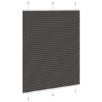 Pliszírozott redőny fekete 105x150 cm szövetszélesség 104,4 cm 4