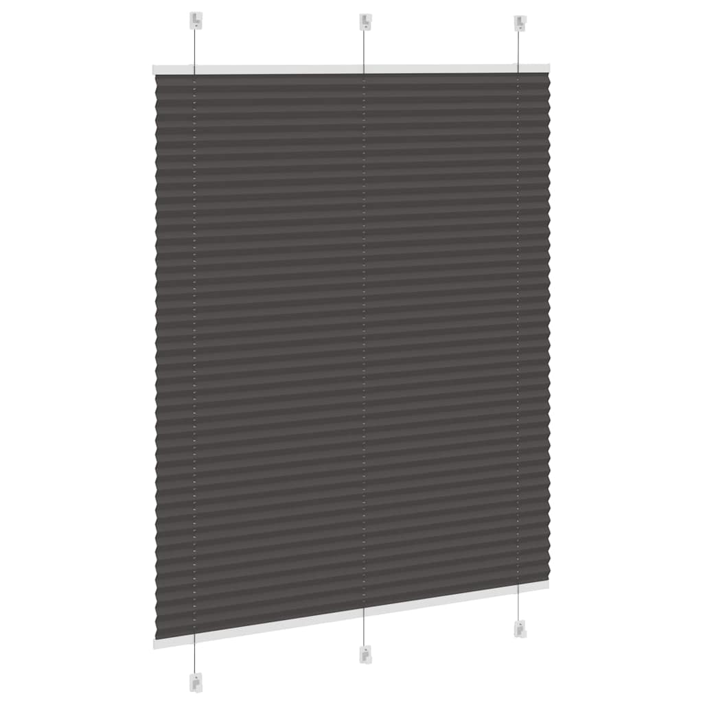 Pliszírozott redőny fekete 105x150 cm szövetszélesség 104,4 cm 4