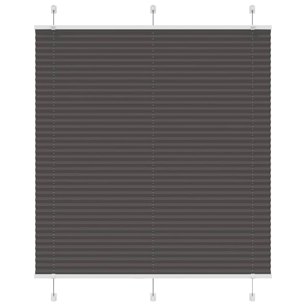 Pliszírozott redőny fekete 115x150 cm szövetszélesség 114,4 cm