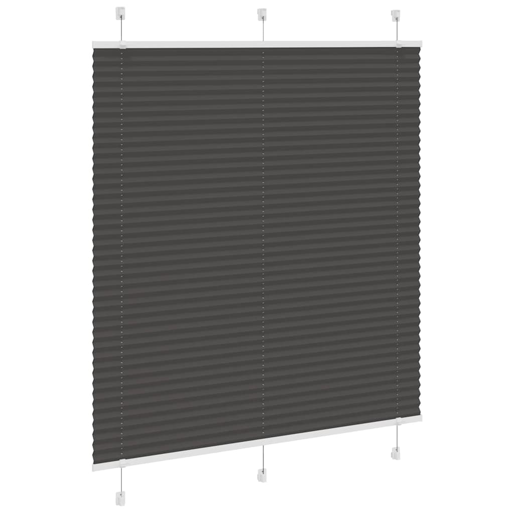 Pliszírozott redőny fekete 115x150 cm szövetszélesség 114,4 cm 3