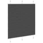 Pliszírozott redőny fekete 115x150 cm szövetszélesség 114,4 cm 4