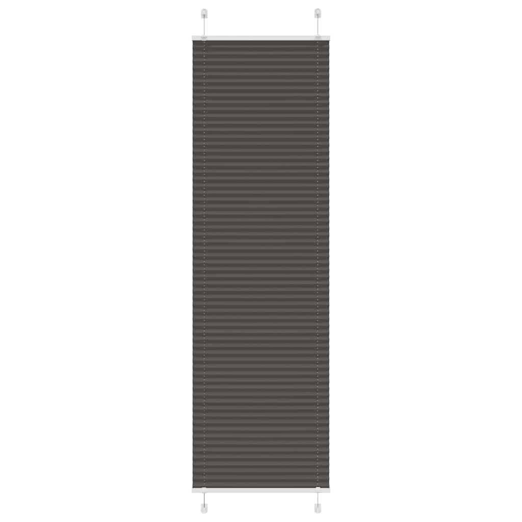 Pliszírozott redőny fekete 60x200 cm szövetszélesség 59,4 cm