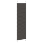 Pliszírozott redőny fekete 60x200 cm szövetszélesség 59,4 cm 3