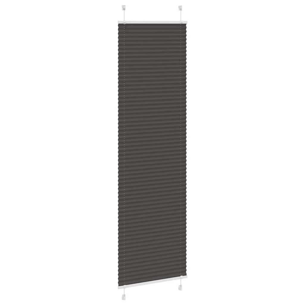 Pliszírozott redőny fekete 60x200 cm szövetszélesség 59,4 cm 3