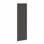Pliszírozott redőny fekete 60x200 cm szövetszélesség 59,4 cm 4