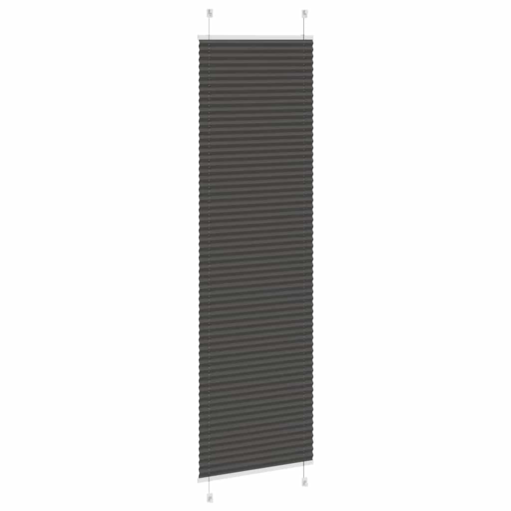 Pliszírozott redőny fekete 60x200 cm szövetszélesség 59,4 cm 4