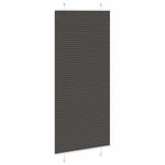 Pliszírozott redőny fekete 95x200 cm szövetszélesség 94,4 cm 3