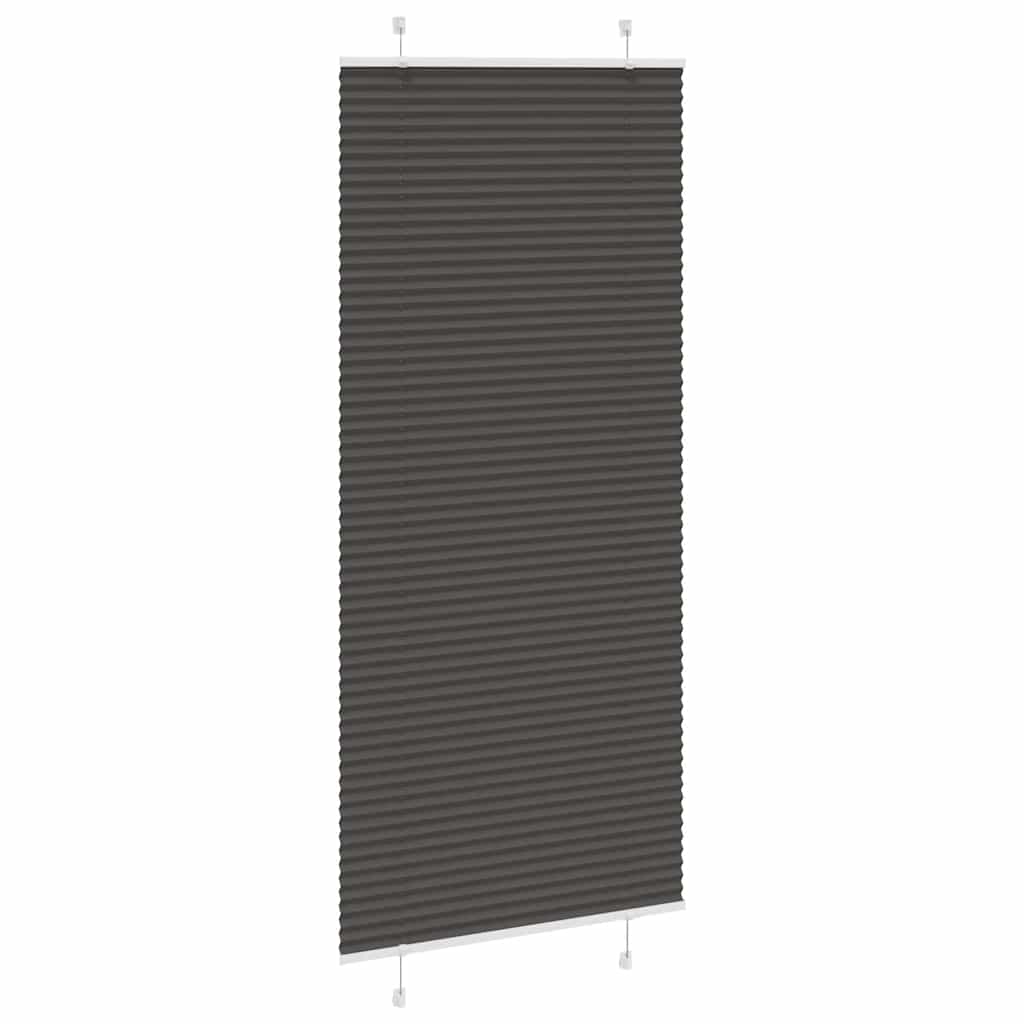 Pliszírozott redőny fekete 95x200 cm szövetszélesség 94,4 cm 3