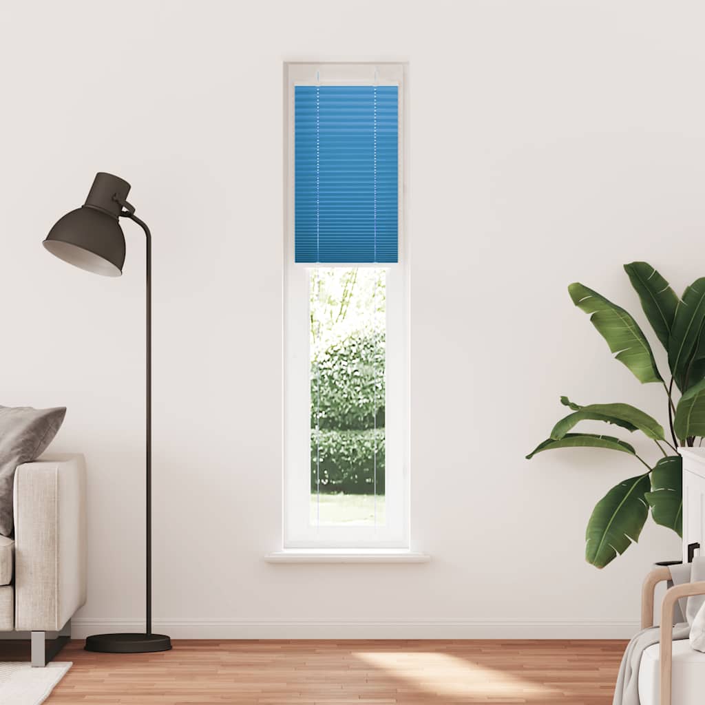 Pliszírozott redőny kék 45x200 cm Szövetszélesség 44,4 cm 2