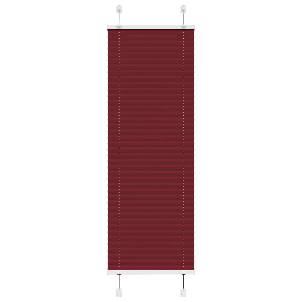 Pliszírozott redőny Bordeaux piros 40x100 cm szövetszélesség
