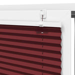 Pliszírozott redőny Bordeaux piros 40x100 cm szövetszélesség 9