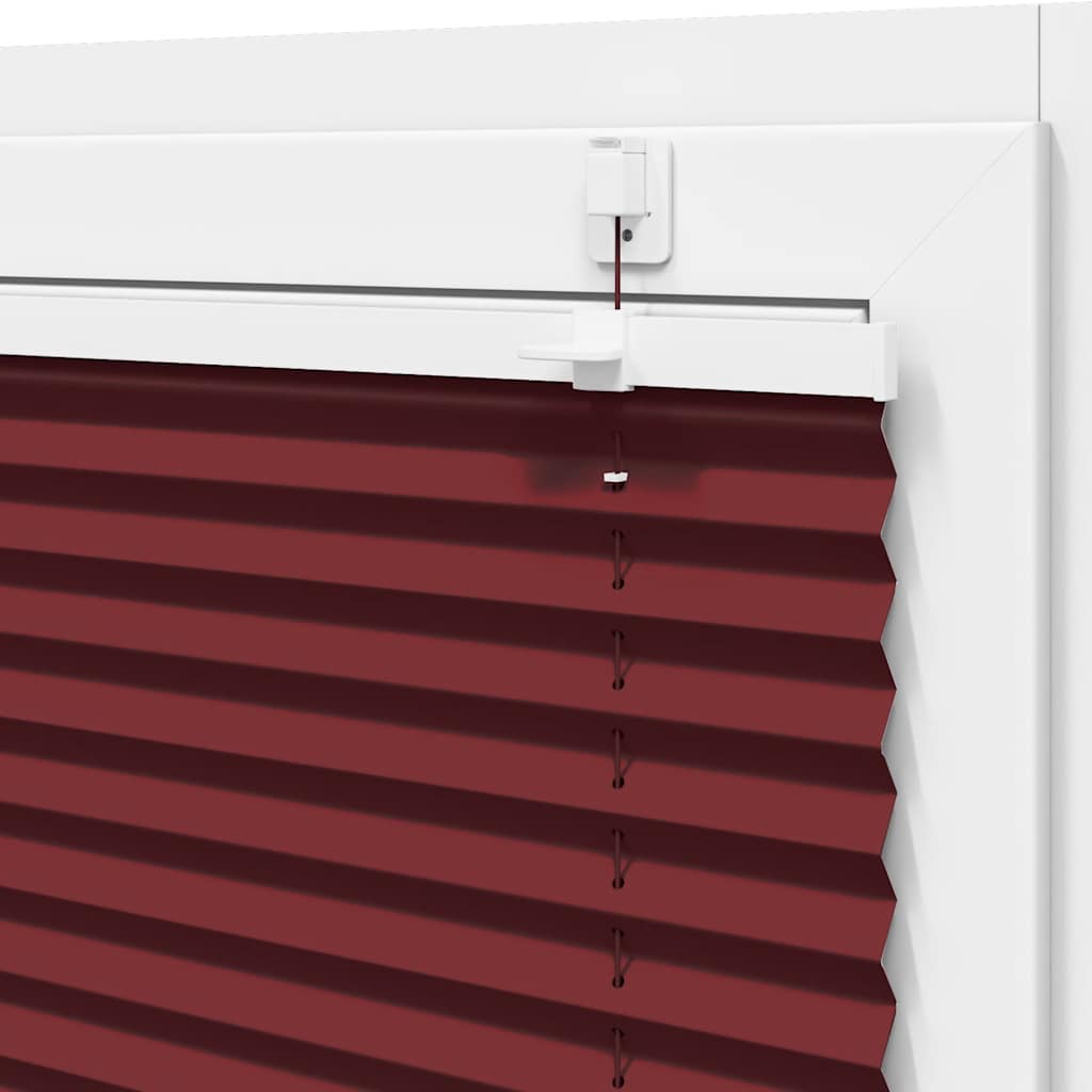Pliszírozott redőny Bordeaux piros 40x100 cm szövetszélesség 10