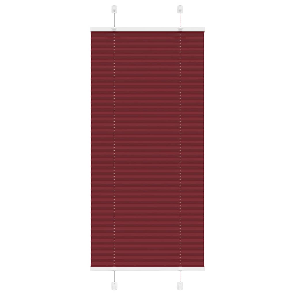 Pliszírozott redőny Bordeaux piros 65x100 cm szövetszélesség