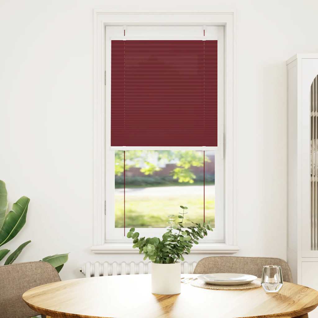 Pliszírozott redőny Bordeaux piros 65x100 cm szövetszélesség 2