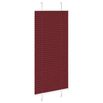 Pliszírozott redőny Bordeaux piros 65x100 cm szövetszélesség 3