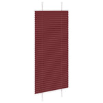 Pliszírozott redőny Bordeaux piros 65x100 cm szövetszélesség 4