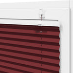 Pliszírozott redőny Bordeaux piros 65x100 cm szövetszélesség 10