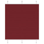 Pliszírozott redőny Bordeaux piros 120x150 cm szövetszélesség