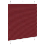 Pliszírozott redőny Bordeaux piros 120x150 cm szövetszélesség 3