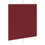 Pliszírozott redőny Bordeaux piros 120x150 cm szövetszélesség 4
