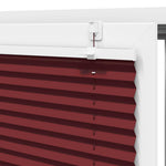 Pliszírozott redőny Bordeaux piros 105x200 cm szövetszélesség 9