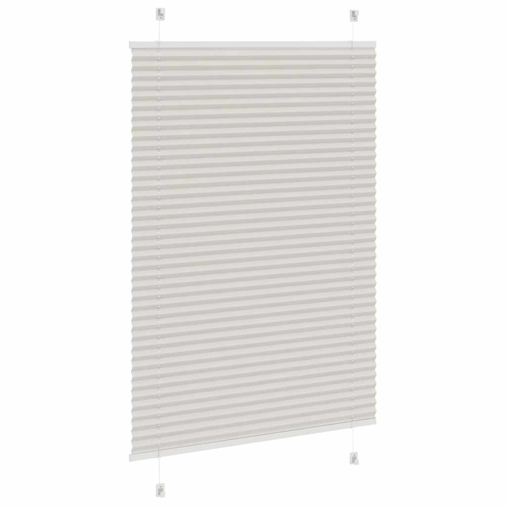 Pliszírozott redőny világosszürke 100x100 cm szövetszélesség 4