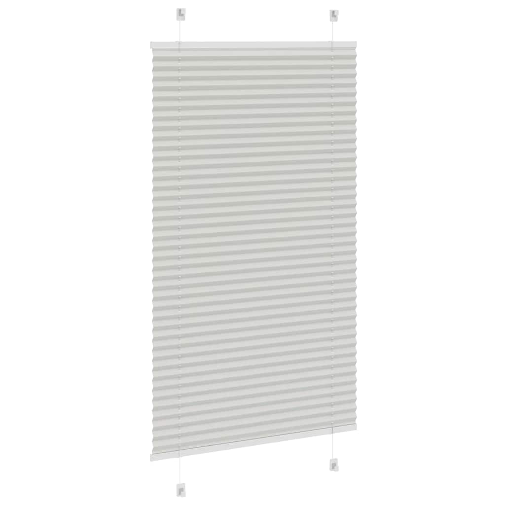 Pliszírozott redőny világosszürke 70x150 cm szövetszélesség 4