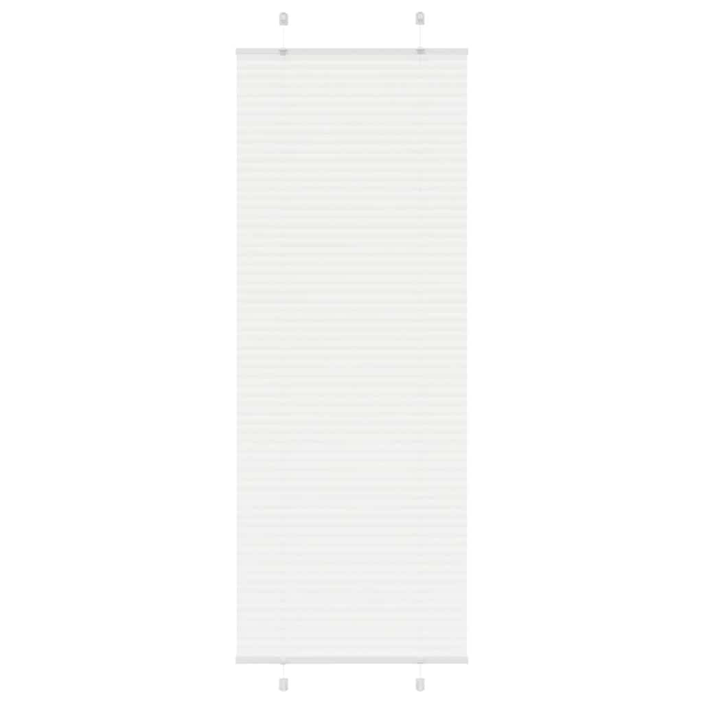 Pliszírozott redőny Fehér 75x200 cm szövetszélesség 74,4 cm