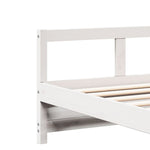 Fehér tömör fenyőfa kanapéágy matrac nélkül 80 x 200 cm 8